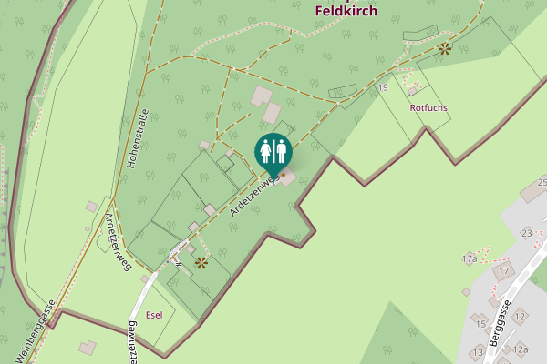 Map showing location of Ardetzenweg 20 Toilet