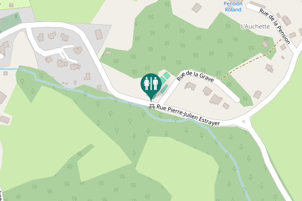Map showing location of Rue Pierre-Julien Estrayer Toilet