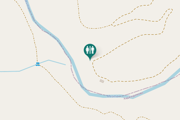 Map showing location of Вълкосел - р.Места (Калето) Toilet