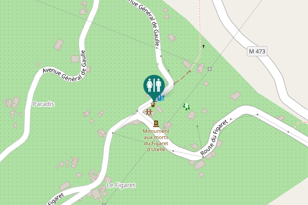 Map showing location of Avenue Général de Gaulle Toilet