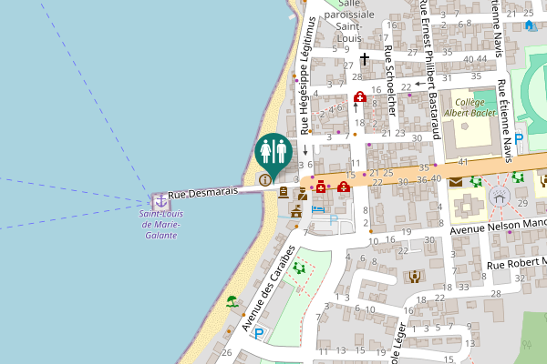 Map showing location of Avenue Raphaël Jerpan 1 Toilet