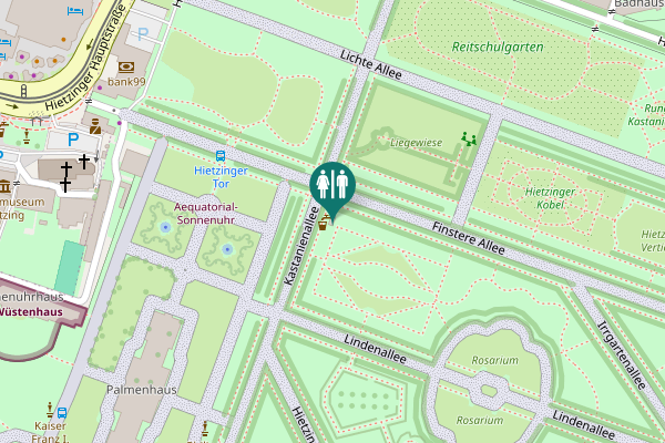 Map showing location of Kastanienallee Toilet
