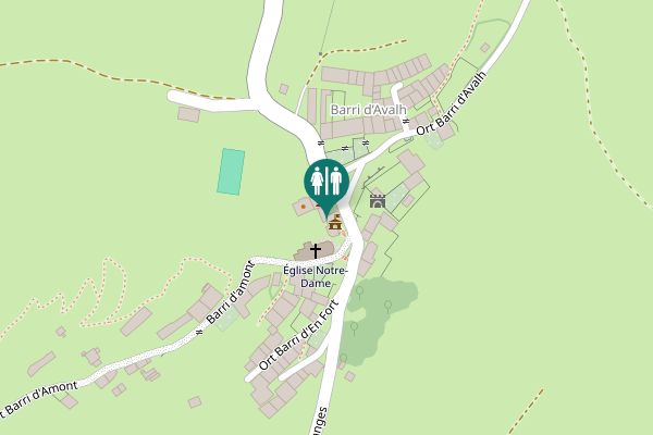 Map showing location of Ort les Granges 12 Toilet