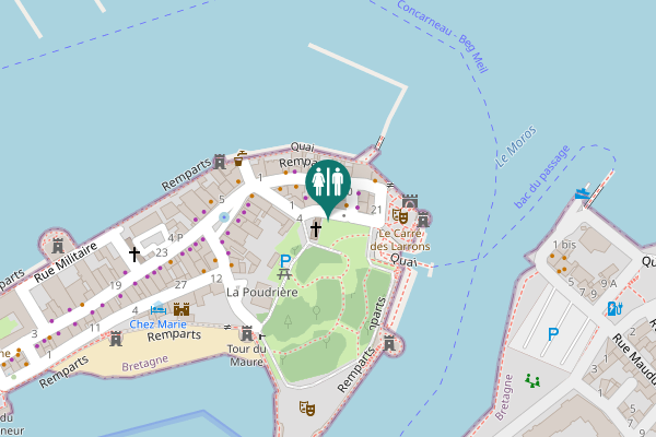Map showing location of Rue de l'Église 7 Toilet