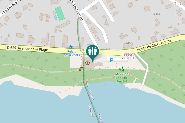 Map showing location of Route de Carcassonne 21 Toilet
