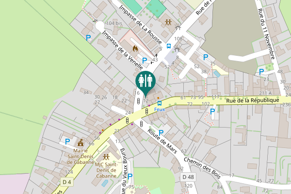 Map showing location of Place de Verdun 12 Toilet