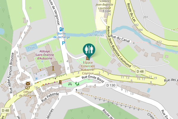 Map showing location of jardin inspiration médiévale Toilet