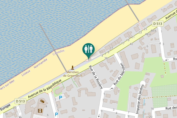 Map showing location of Avenue de la République 1 Toilet