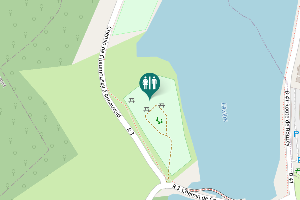 Map showing location of Chemin de Chaumousey à Renauvoid Toilet