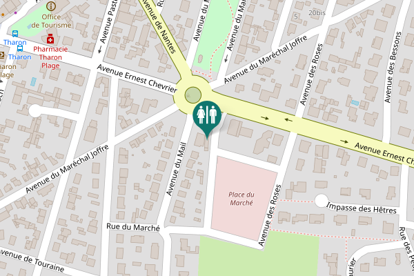 Map showing location of Saint-Michel-Chef-Chef Toilet