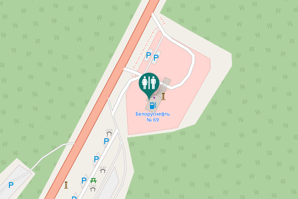 Map showing location of М3 Toilet