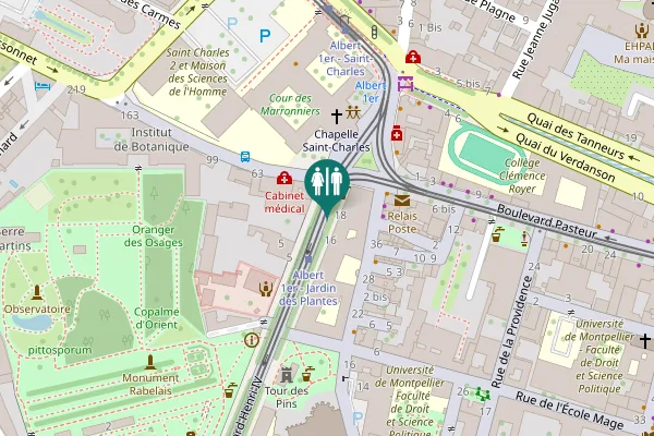 Map showing location of Boulevard Henri IV 9 Toilet