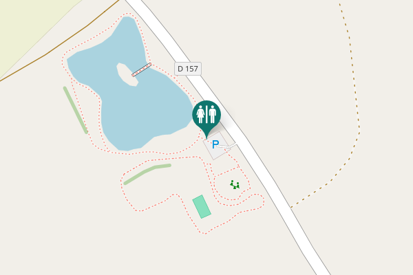 Map showing location of D 157 Toilet