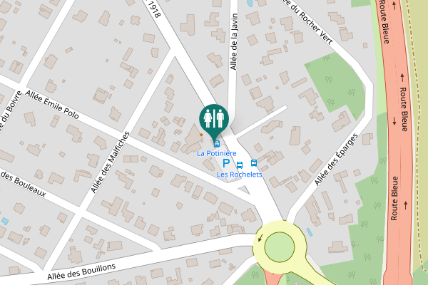Map showing location of Avenue du 11 Novembre 1918 Toilet