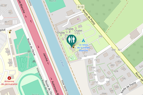 Map showing location of Clos de la Grande Prairie 116 Toilet