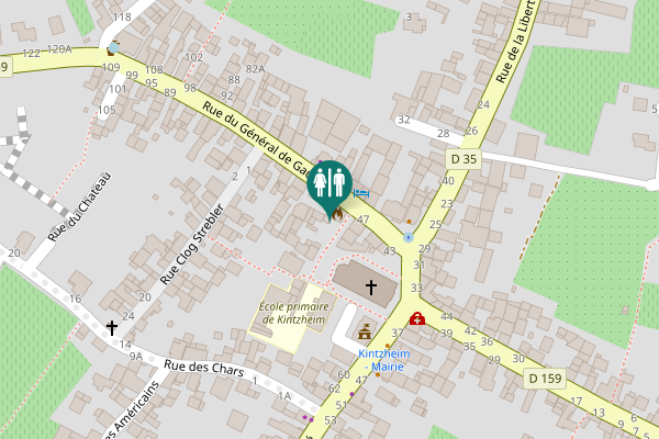 Map showing location of Rue du Général de Gaulle 49 Toilet