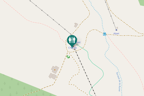 Map showing location of Chemin de la Draye Toilet