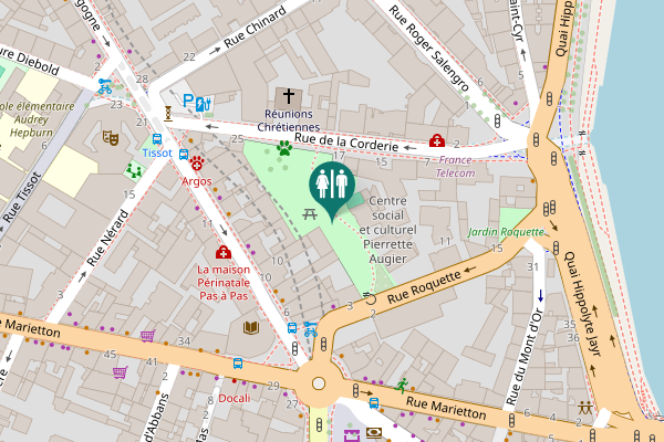Map showing location of Rue de Bourgogne 10 Toilet