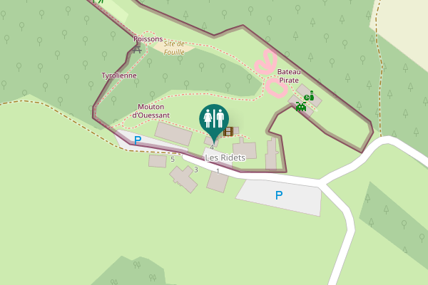 Map showing location of D 277 4 Toilet