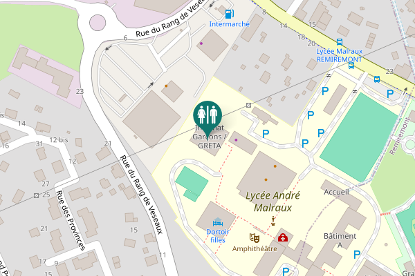 Map showing location of Rue de l'Épinette 15 Toilet