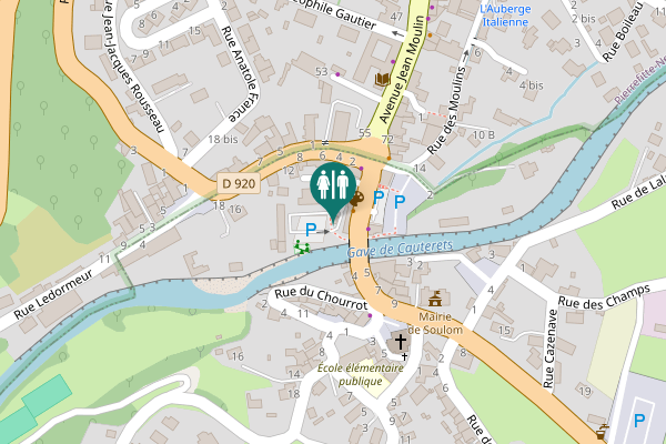 Map showing location of Impasse du Lor 4 Toilet