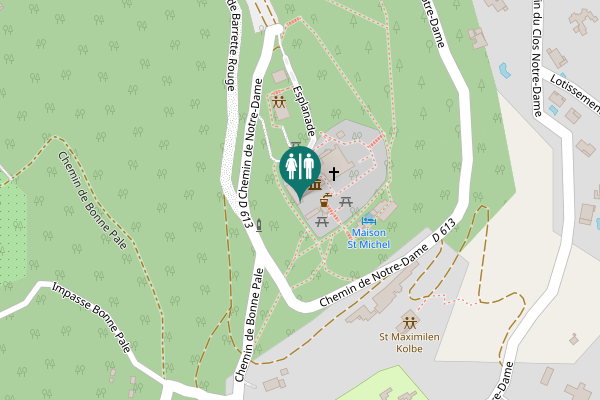 Map showing location of Esplanade Toilet