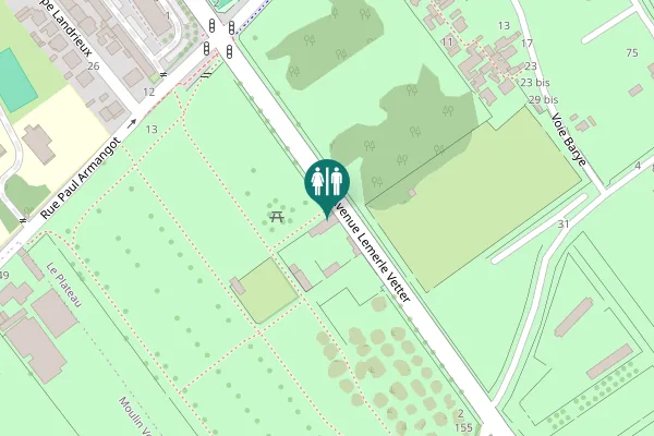 Map showing location of Avenue Lemerle Vetter 115 Toilet