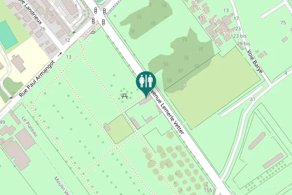 Map showing location of Avenue Lemerle Vetter 115 Toilet