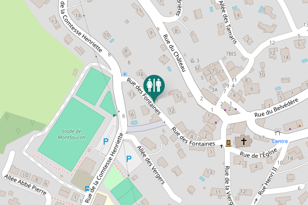 Map showing location of Rue des Fontaines 11 Toilet