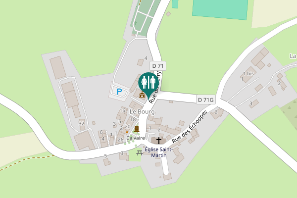 Map showing location of Rue du Berry 1 Toilet
