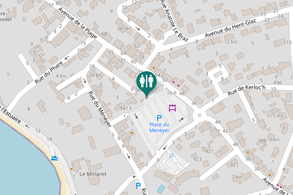 Map showing location of Allée des Hortensias 960 Toilet