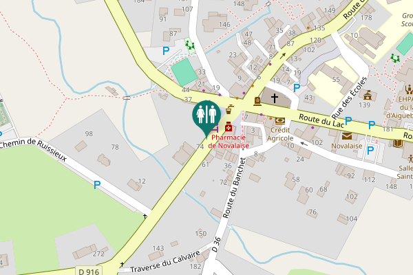Map showing location of Route de la Crusille 51 Toilet