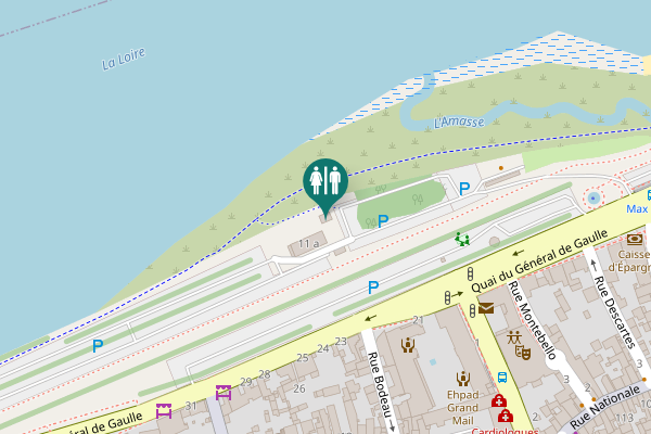 Map showing location of Quai du Général de Gaulle 11 a Toilet
