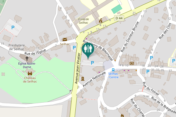 Map showing location of Rue Henry de Bournazel 14 Toilet