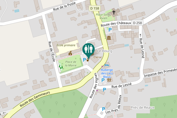 Map showing location of Rue du Jeu de Quille 3 Toilet