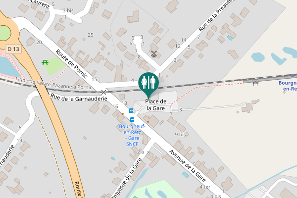 Map showing location of Rue de la Préauté 6 Toilet