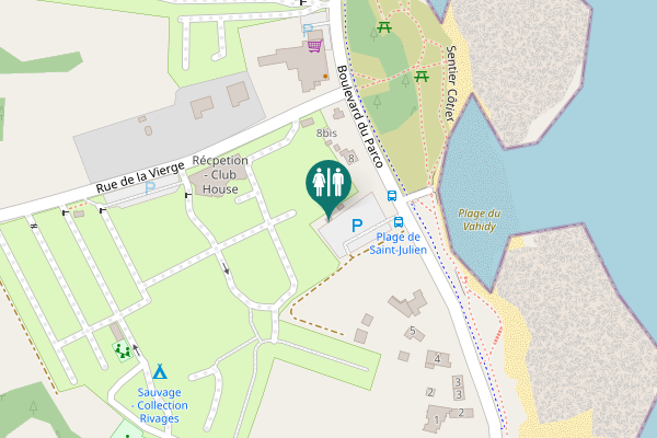 Map showing location of Place du Vahidy