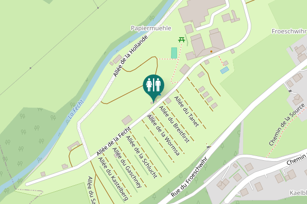 Map showing location of Rue du Château 4 Toilet