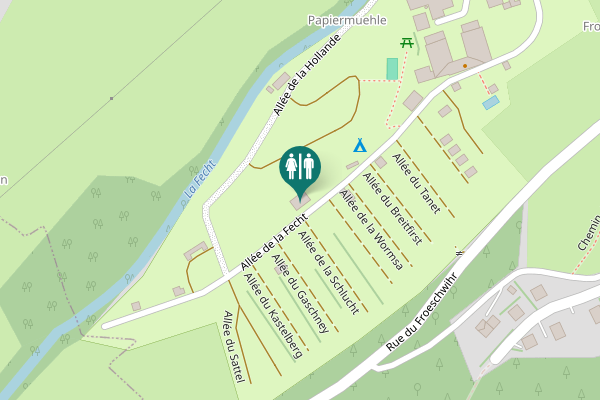 Map showing location of Rue du Château 4 Toilet