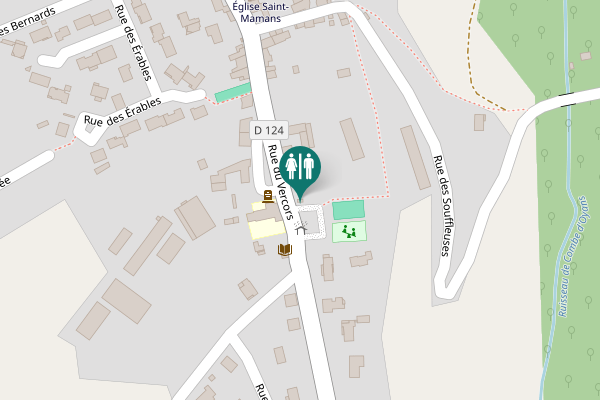 Map showing location of Place du 19 Mars 1962 Toilet