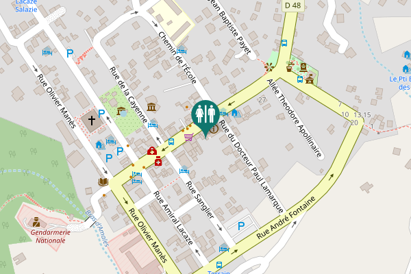 Map showing location of Rue du Général de Gaulle 42 Toilet