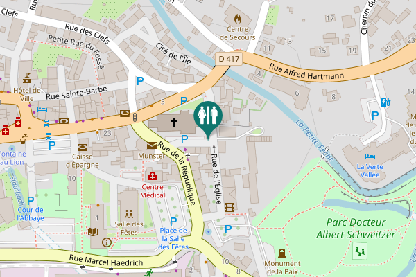 Map showing location of Rue Saint-Léger Toilet