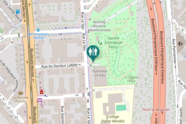 Map showing location of Rue Le Vau 34 Toilet