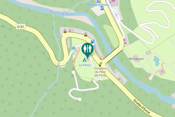 Map showing location of D 81 Toilet