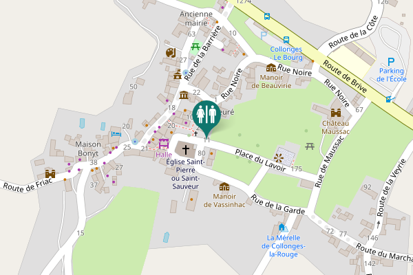 Map showing location of Place du Lavoir 11 Toilet