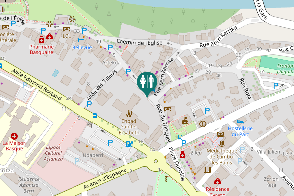 Map showing location of Rue du Trinquet 5 Toilet