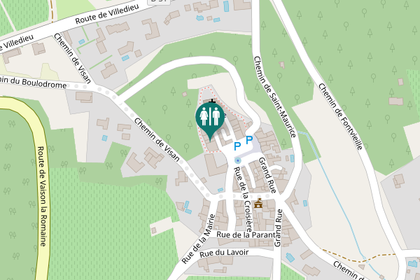 Map showing location of Rue de l'Église Toilet