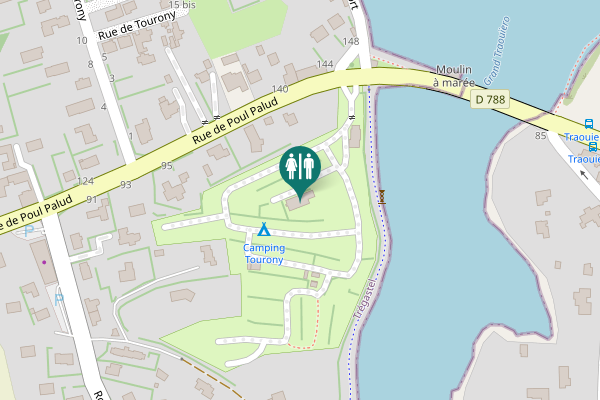 Map showing location of Rue de Poul Palud 105 Toilet