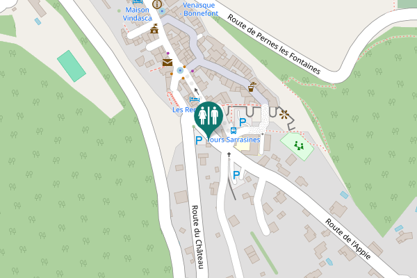 Map showing location of Place du Grand Escalier Toilet