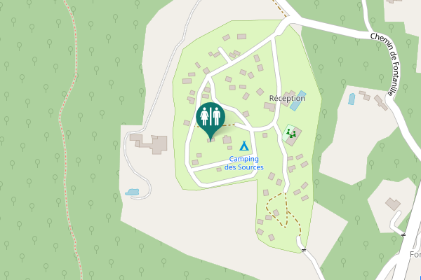 Map showing location of Chemin de Fontanille Toilet